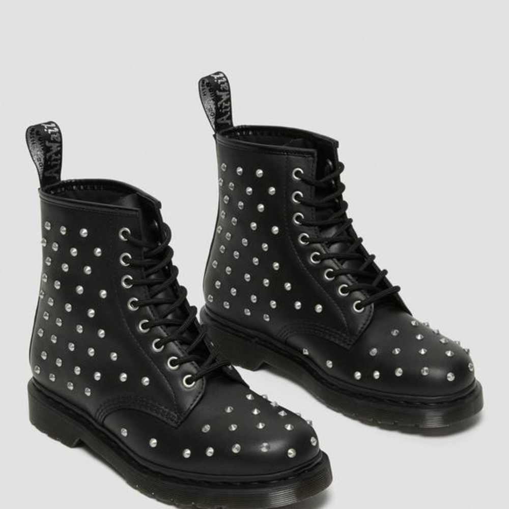 Dr. Martens Black Studded Combat Boots